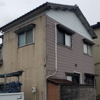 新潟市中央区沼垂東 M様邸：雨樋部分修繕・霧除け