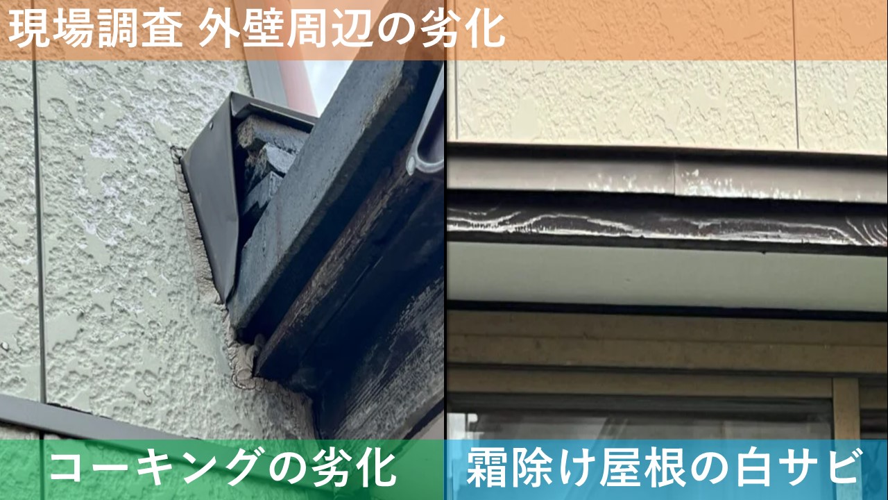 現場調査 外壁周辺の劣化