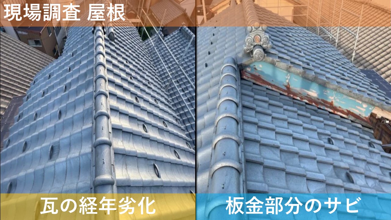 現場調査 屋根