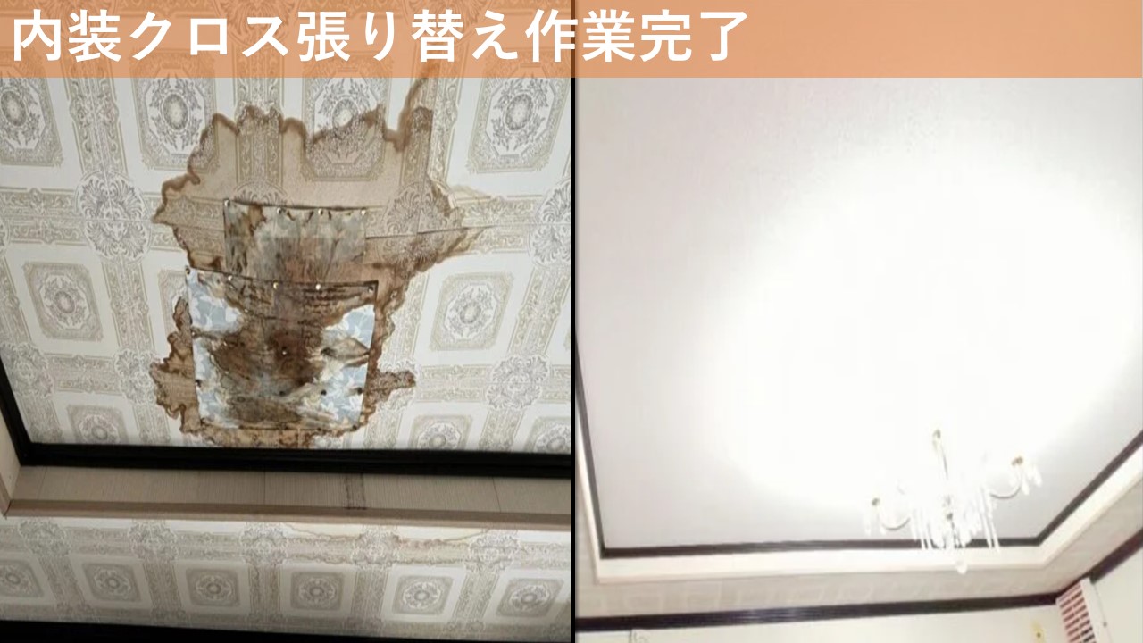 内装クロス張り替え作業完了