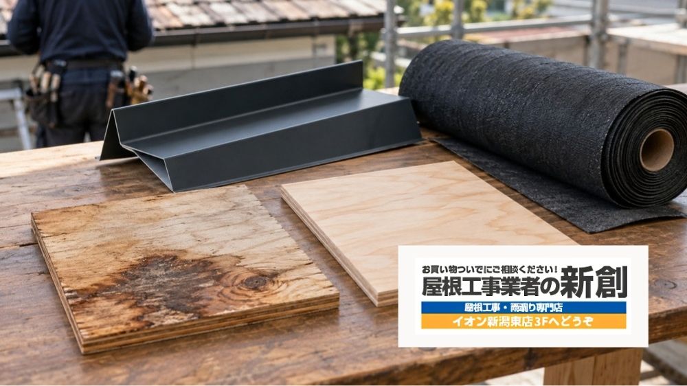 新潟市の雨漏り診断は屋根工事業者の新創へ