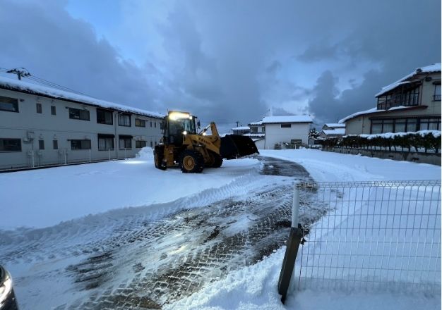 【除雪作業中】新潟県新東区白銀|松崎保育園