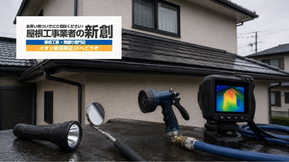 新潟市で雨漏りの赤外線調査は有効?目視・散水調査との違いと使い分け