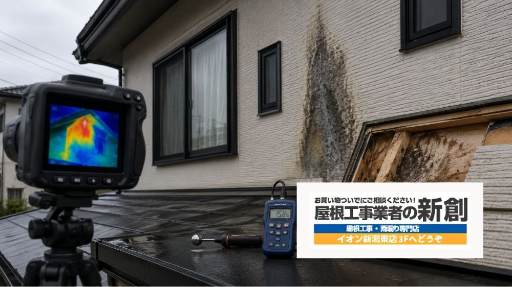 新潟市で雨漏り調査をするなら原因特定を重視しましょう
