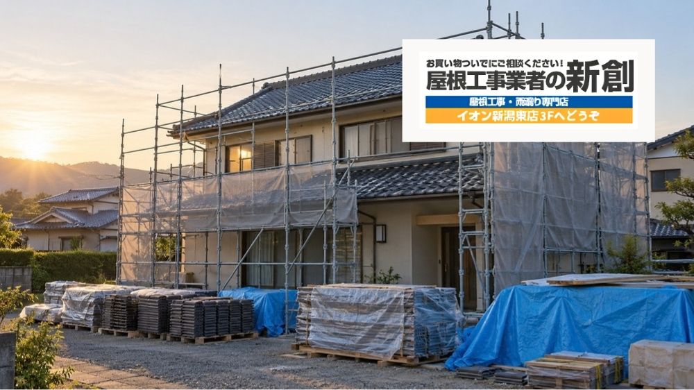新潟市の屋根修理は何日かかる?工事別の期間と雨・雪・強風による延期の考え方